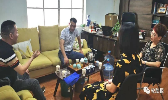 杭州汽配商會陳玉仙走進致通輪胎有限公司