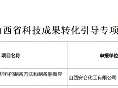 山西炭黑企業(yè)科技成果，獲轉(zhuǎn)化立項(xiàng)！